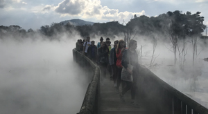 Kuirau Park, Rotorua. Student tour to for Geothermal Chemistry and/or Geography with Learning Journeys.