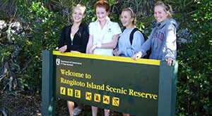 Rangitoto Island school trip for inquiry study. Auckland, New Zealand. 