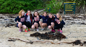 Biodiversity field trip. Shore games with Auckland DIO secondary school, New Zealand
