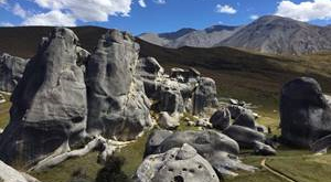 Castle Rock, school group South Island tour, New Zealand.