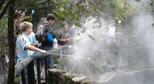 Geothermal testing data collection. School group trip with Learning Journeys.