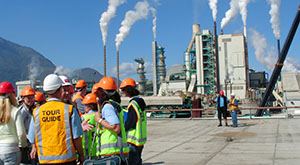 School visit to the paper mill to carry out NCEA credits. 