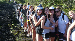 Rangitoto Island school tour to discuss volcanism in New Zealand.