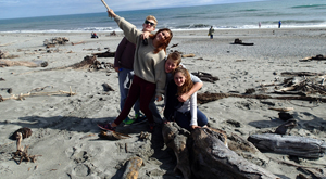 West Coast beach visit during School trip of NZ.